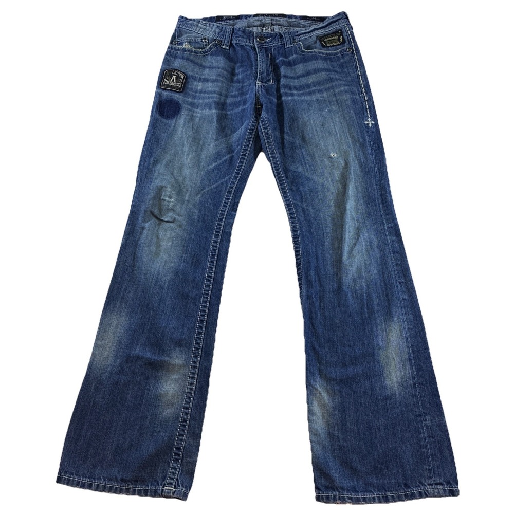 Affliction Black Premium Cooper Boot Cut Jeans Y2K Mens Size 34